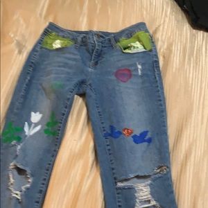 Some jeans from zumiez that I customized